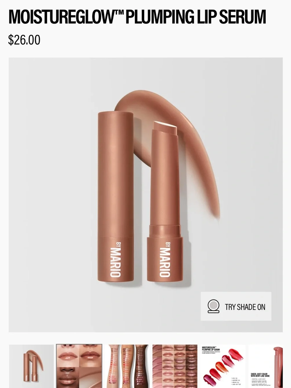 Makeup by Mario Moisture Glow plumping lip serum gloss moistureglow balm